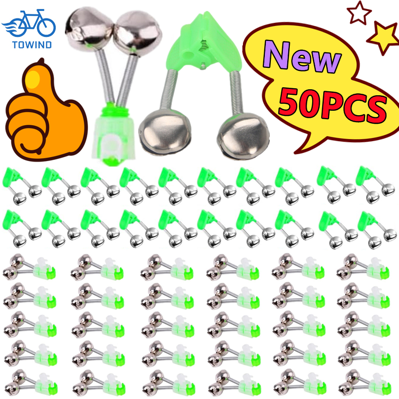 Fish Alarm - 50-5PCS Double Bells Fishing Indicator Bait