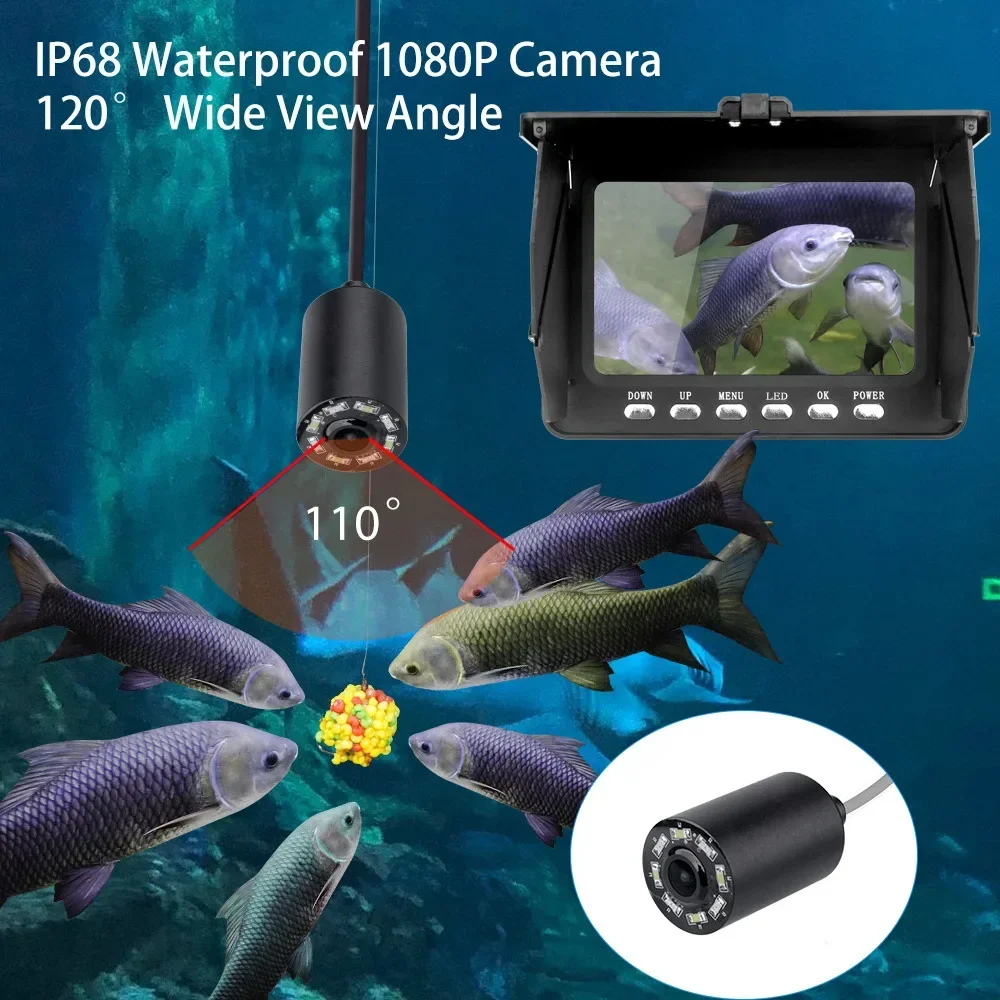 Fish Finder 5.0 Inch LCD Displ - Fishing Camera avaliação e preço