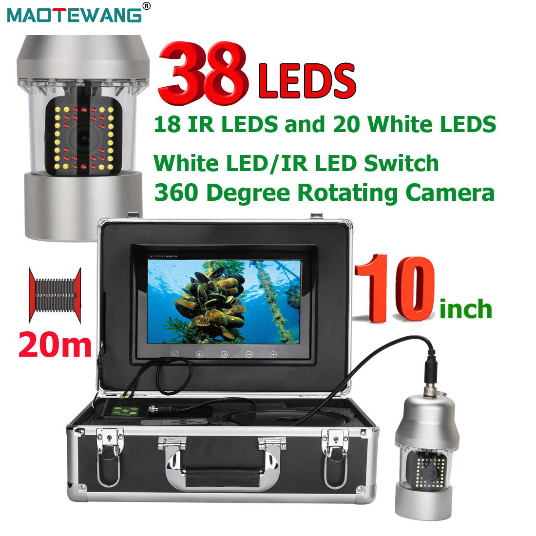 MAOTEWANG Underwater Fishing V - Fish Finder Cable avaliação e preço