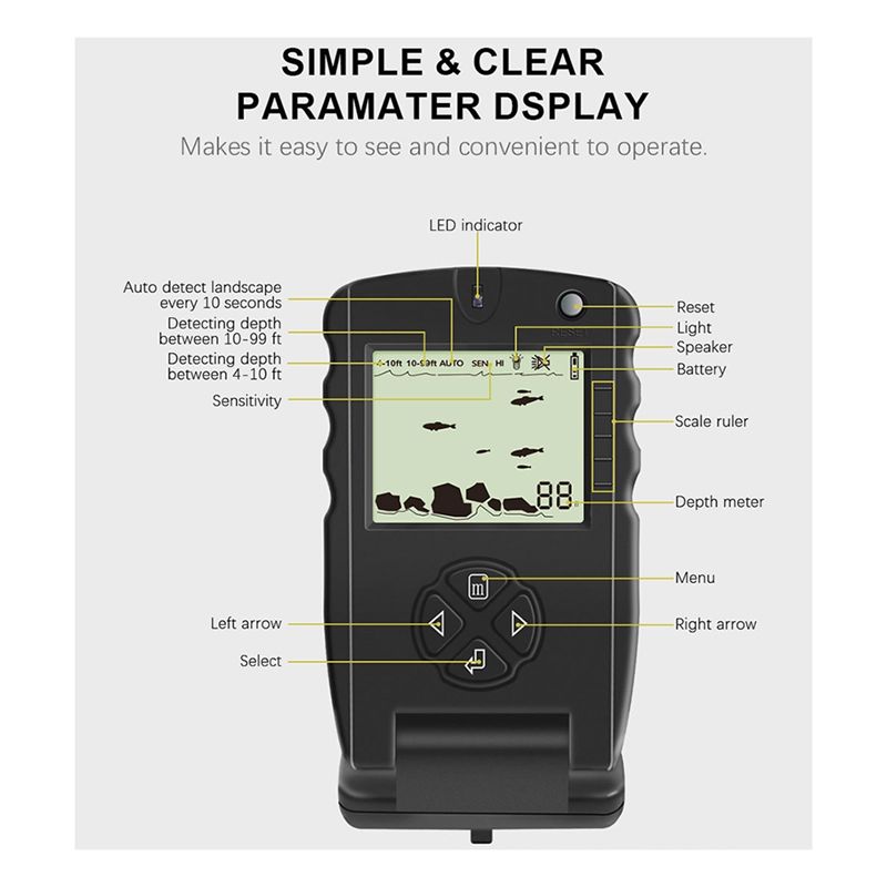 New Portable Fish Finder, Ice  - Fish Finder Transducer avaliação e preço