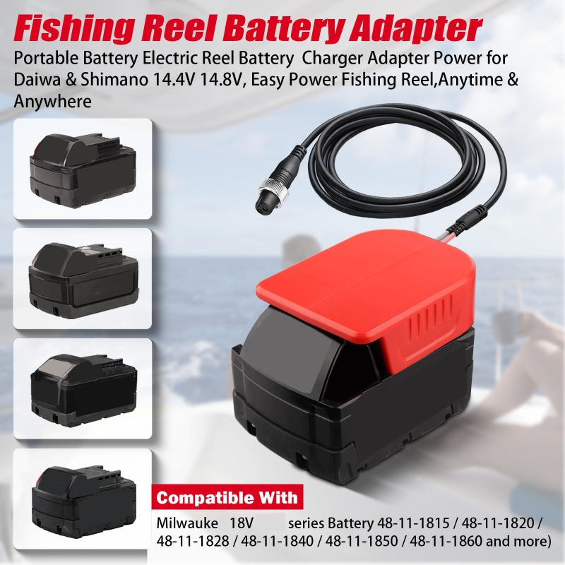 Portable Fishing Reel Adapter  - Fish Finder Battery avaliação e preço