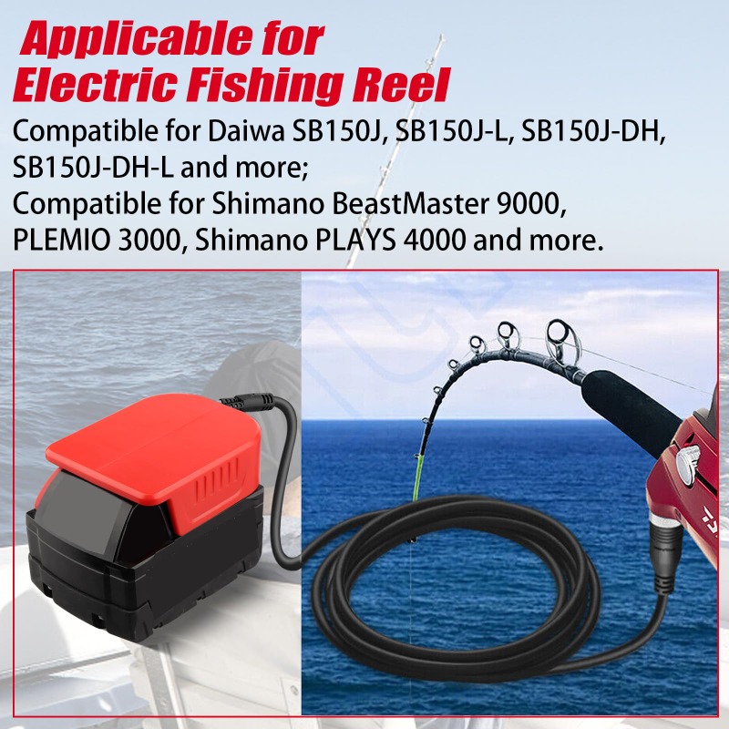 Portable Fishing Reel Adapter  - Fish Finder Battery avaliação e preço