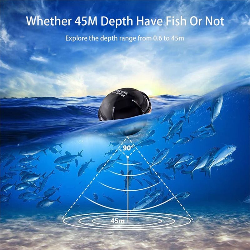 Wireless Sonar Fish Finder, Po - Fishing Depth Finder avaliação e preço