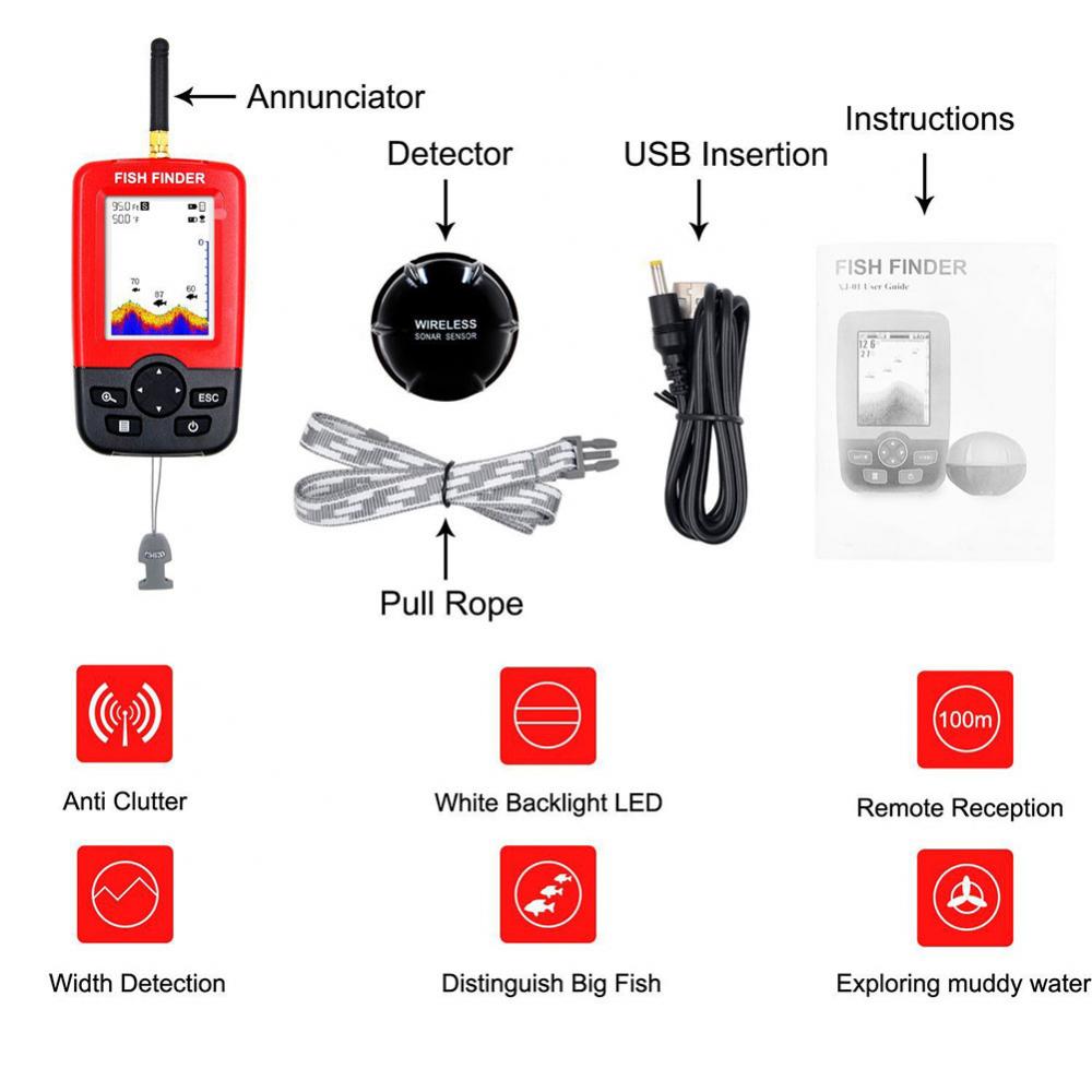 Lake Sea Fishing Smart Portabl - Fish Finder Portable avaliação e preço