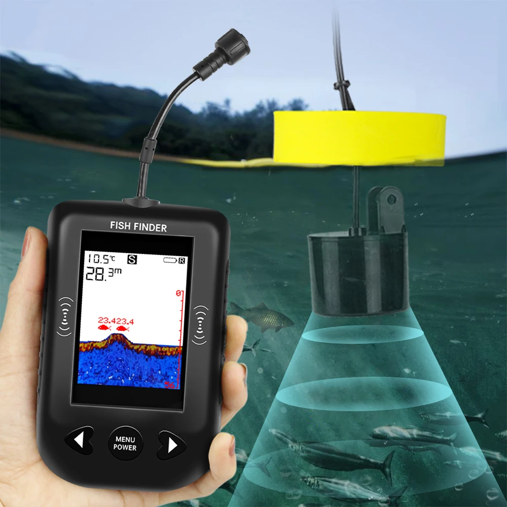 Alarm 100M Portable Sonar Fish - Fish Finder Transducer avaliação e preço