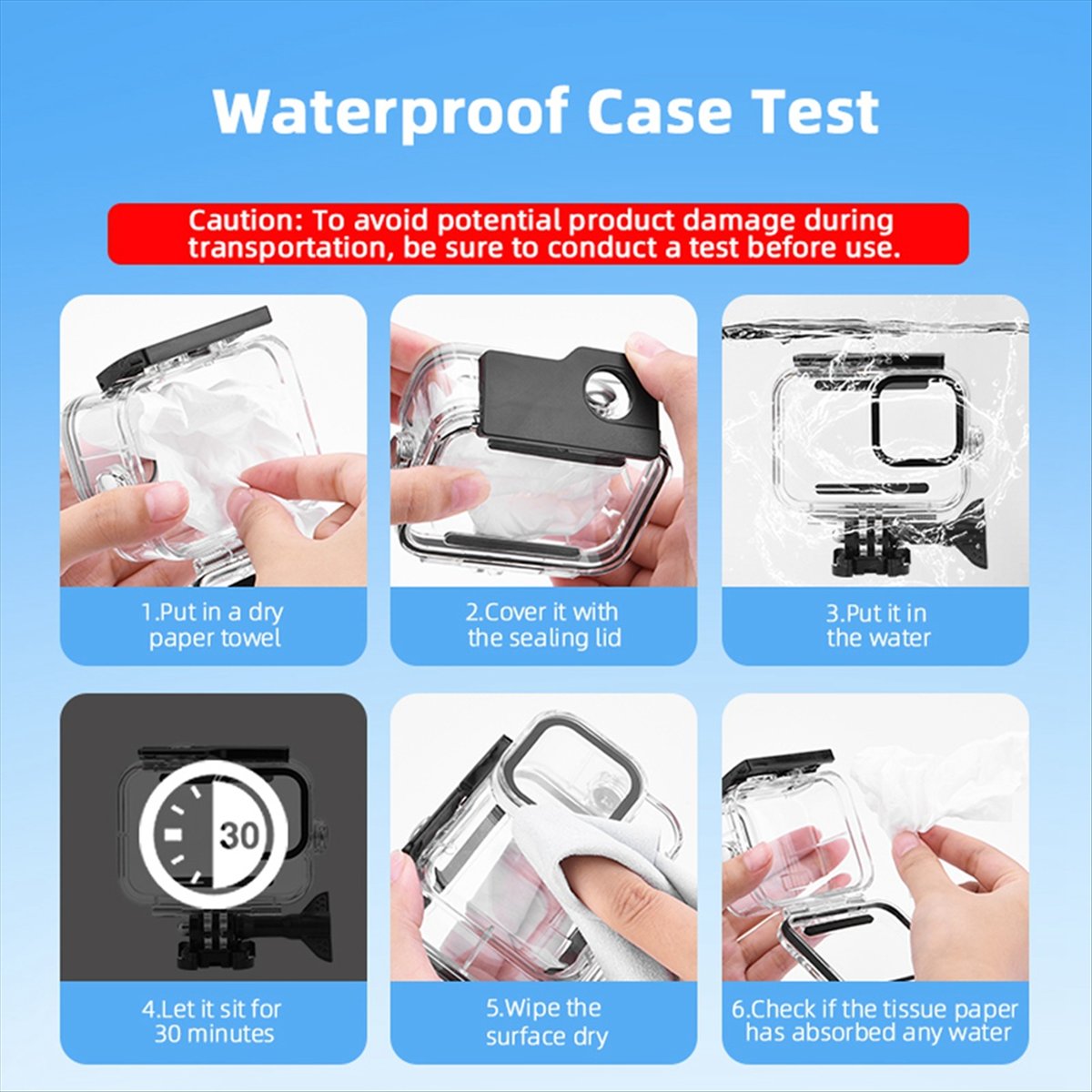 M05K 60M Waterproof Case for G - Underwater Camera avaliação e preço