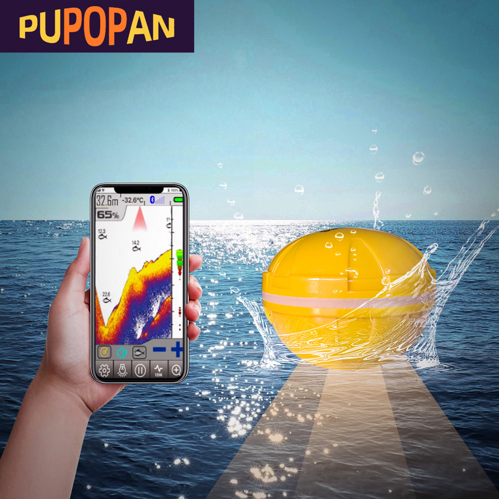 PUPOPAN 100M Brand New Smart P - Fish Finder Transducer avaliação e preço