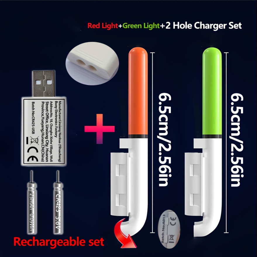 Fishing 5-Piece Set (2 Rod Tip - Fish Finder Charger avaliação e preço