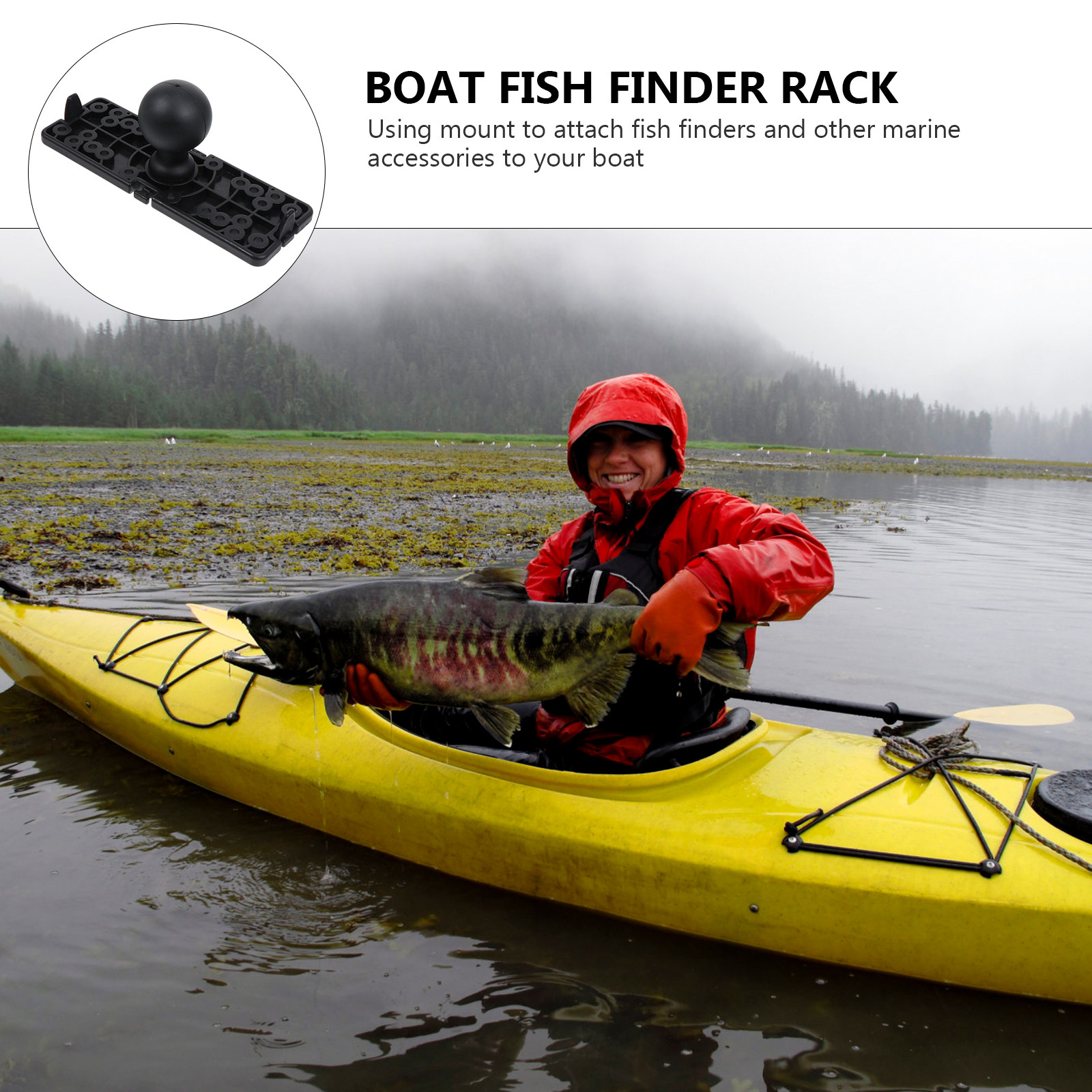 1Pcs Nylon Silicone Fish Finde - Fish Finder Mount avaliação e preço