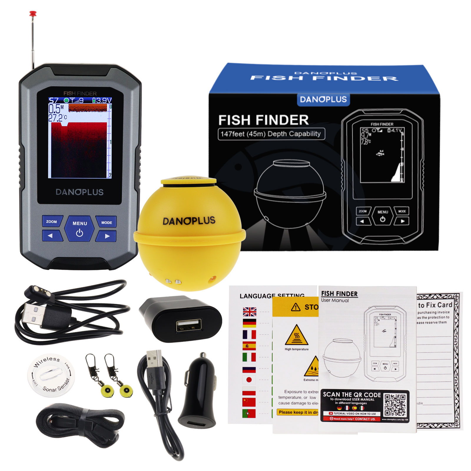 Fish Finder Wireless Sonar Sen - Fish Finder avaliação e preço