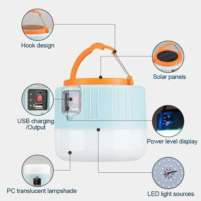 Solar Camping Lantern Recharge - Fishing Light avaliação e preço