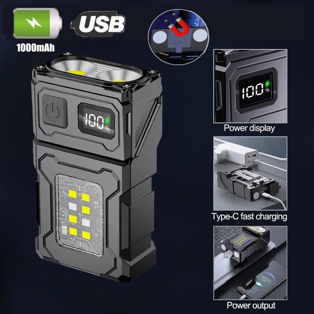 180° Rotatable LED Flashlight  - Fishing Light avaliação e preço