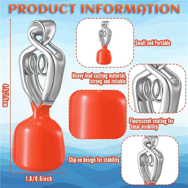 Clip-On Water Deep Gauge Instr - Fishing Depth Finder avaliação e preço