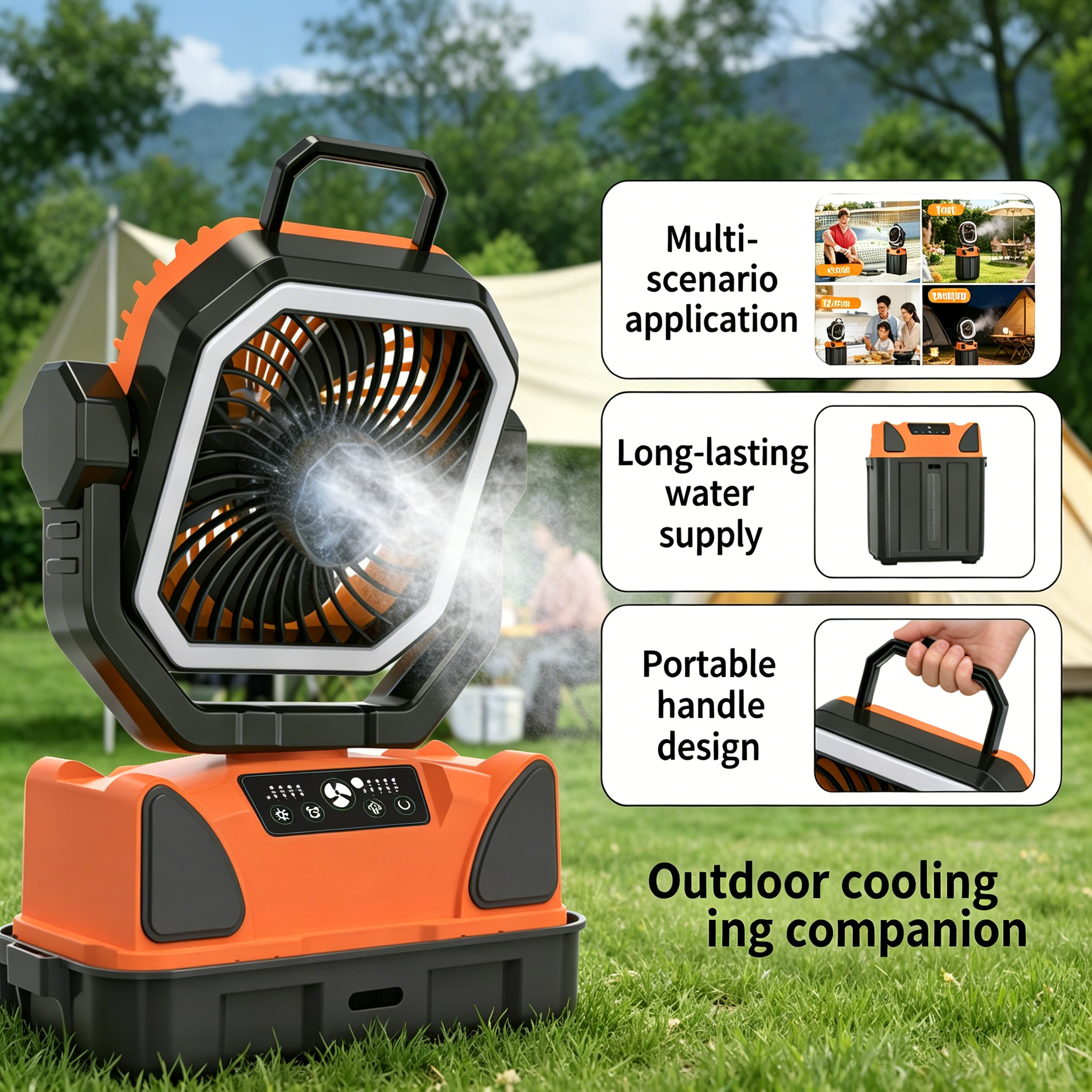 30000mAh Spray Camping Fan wit - Fish Finder Battery avaliação e preço