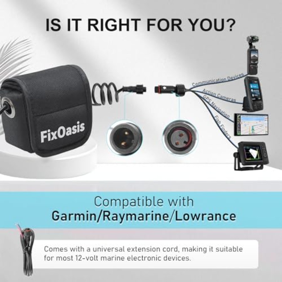 12V Lithium-Ion Fish Finder Ba - Fish Finder Charger avaliação e preço