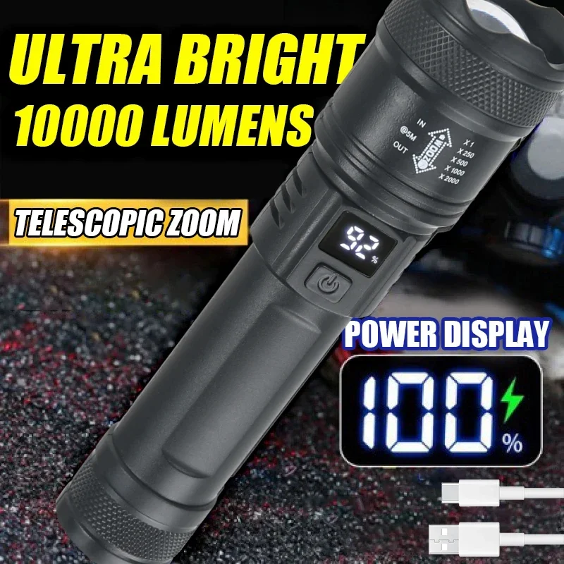 9900LM Powerful LED Flashlight - Fish Finder Battery avaliação e preço