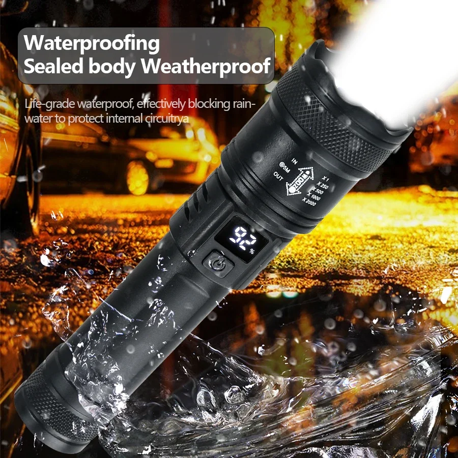 9900LM Powerful LED Flashlight - Fish Finder Battery avaliação e preço