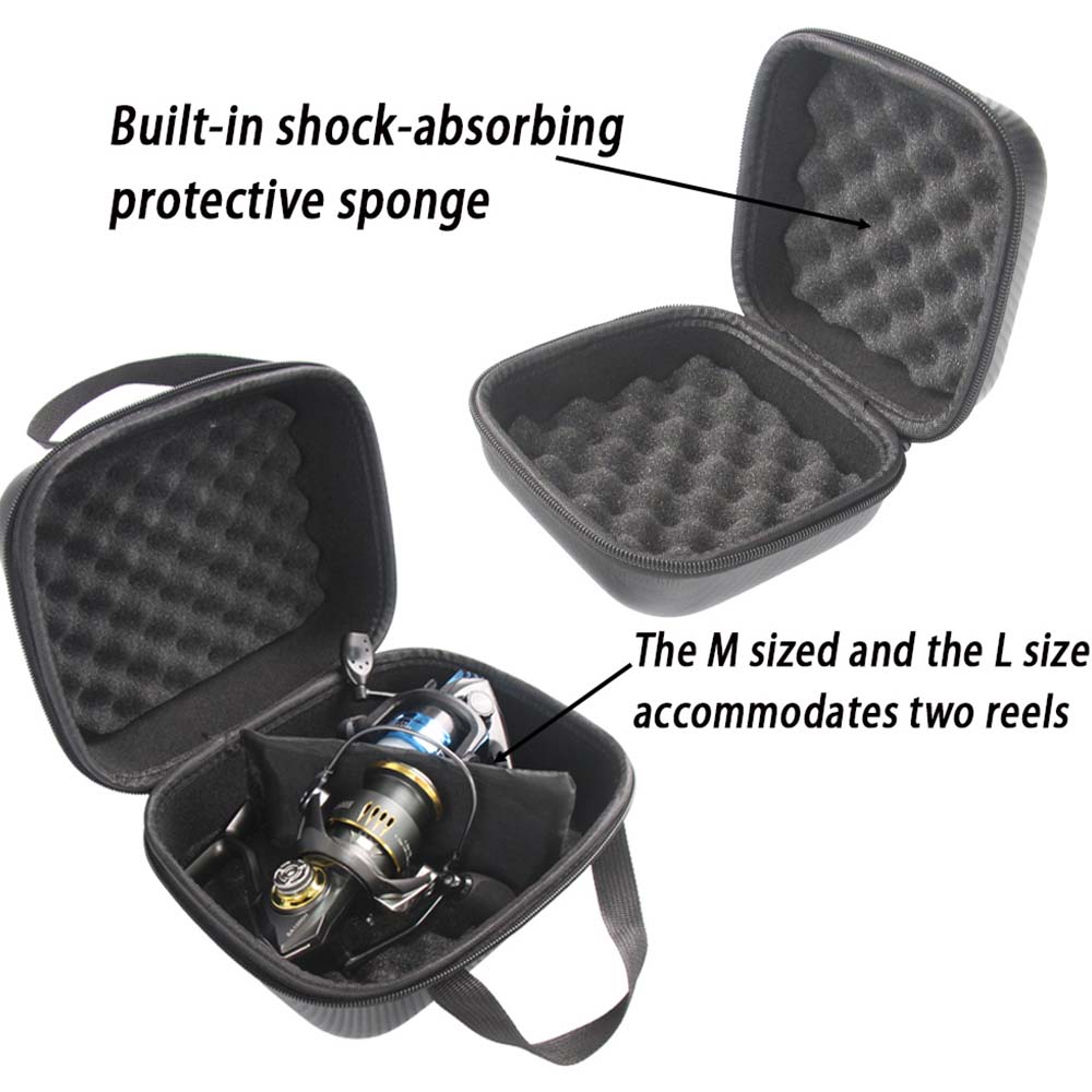 JSFUN Fishing Reel Case S/M/L  - Fish Finder Case avaliação e preço