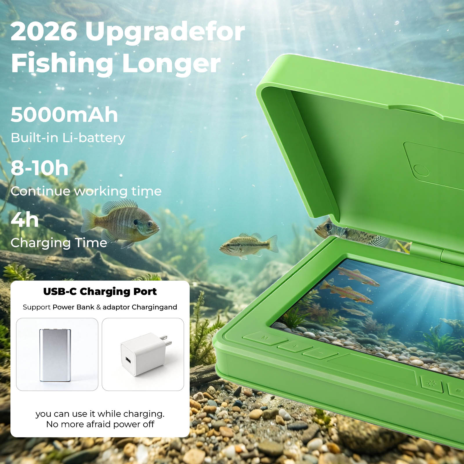 Portable Underwater Visual Fis - Fish Finder Portable avaliação e preço