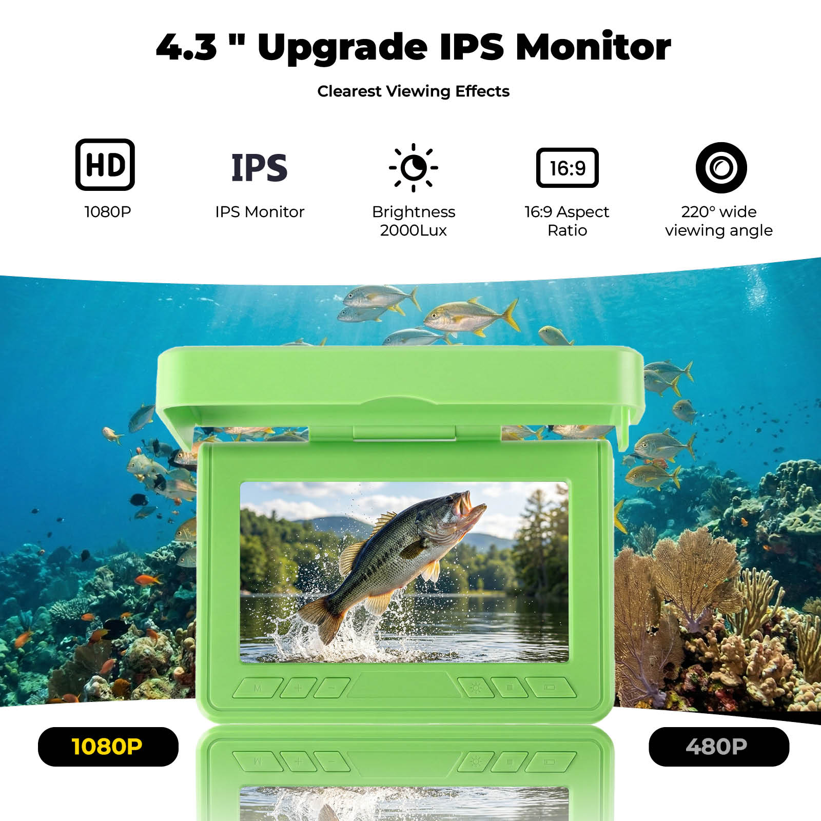 Portable Underwater Visual Fis - Fish Finder Portable avaliação e preço