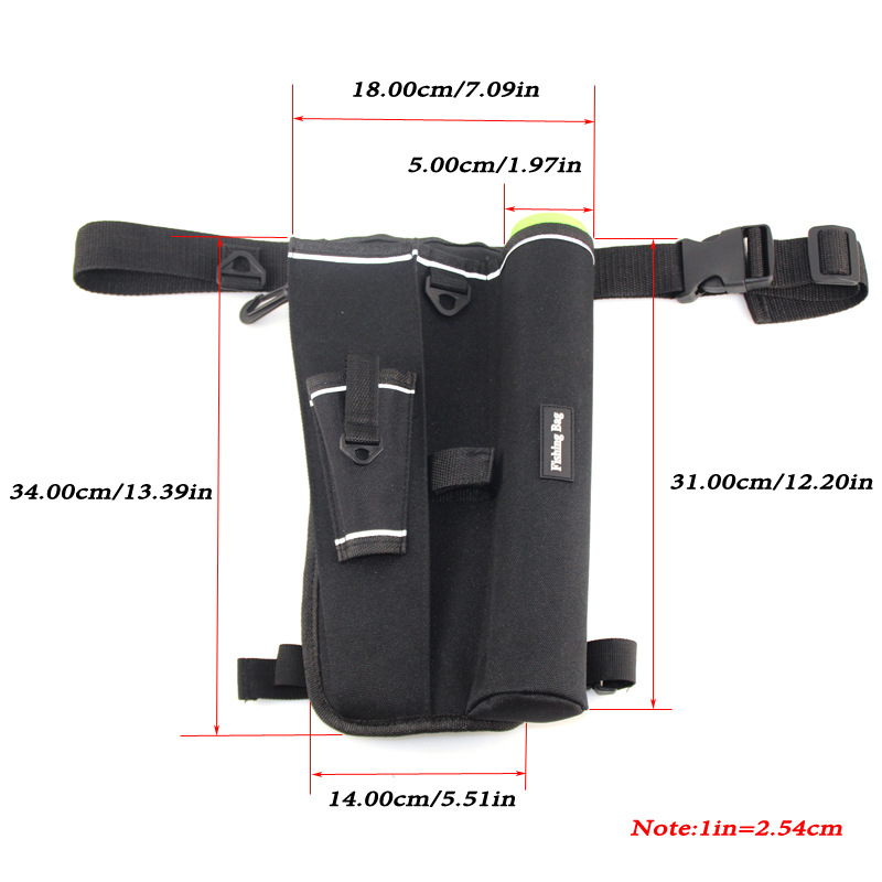 1PC Fishing Leg Bag Oxford clo - Fish Finder Case avaliação e preço
