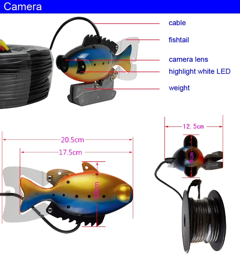 SY801 Full Waterproof Underwat - Fish Finder Case avaliação e preço