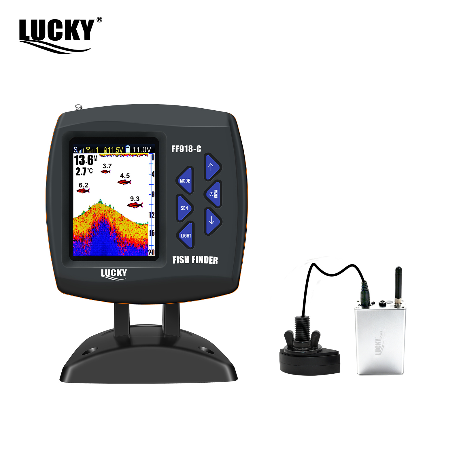 Lucky FF918 Wireless Remote Co - Fish Finder Cable avaliação e preço