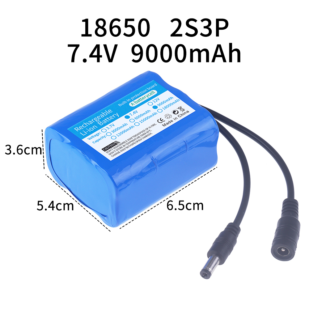 7.4V battery 3000mah/6000mah/9 - Fish Finder Charger avaliação e preço