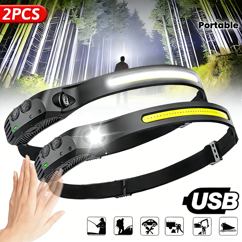 LED Sensor Headlamp Built-in B - Fish Finder Battery avaliação e preço
