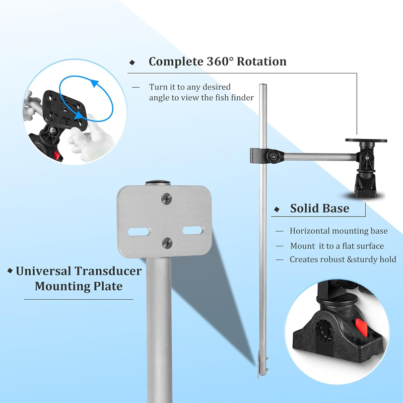 360° Rotation ,Marine Fish Fin - Fish Finder Transducer avaliação e preço