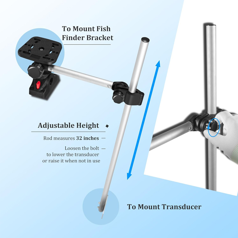 360° Rotation ,Marine Fish Fin - Fish Finder Transducer avaliação e preço