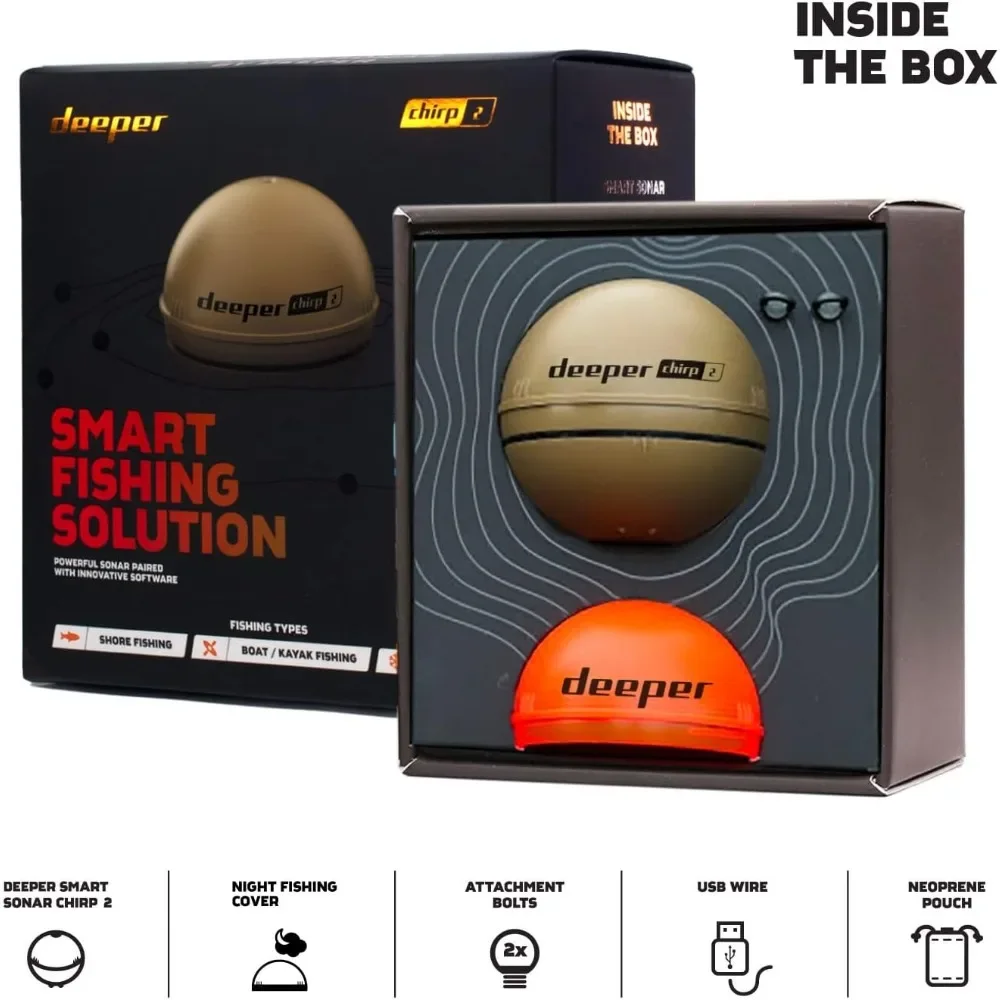 A  Chirp 2 Sonar Fish Finder - - Fishing Depth Finder avaliação e preço
