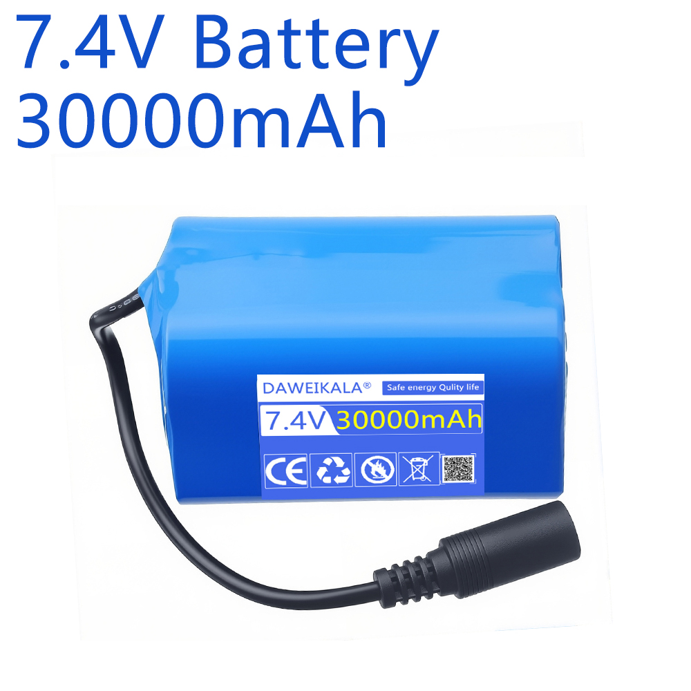 7.4V 30000mAh Battery with USB - Fish Finder Charger avaliação e preço
