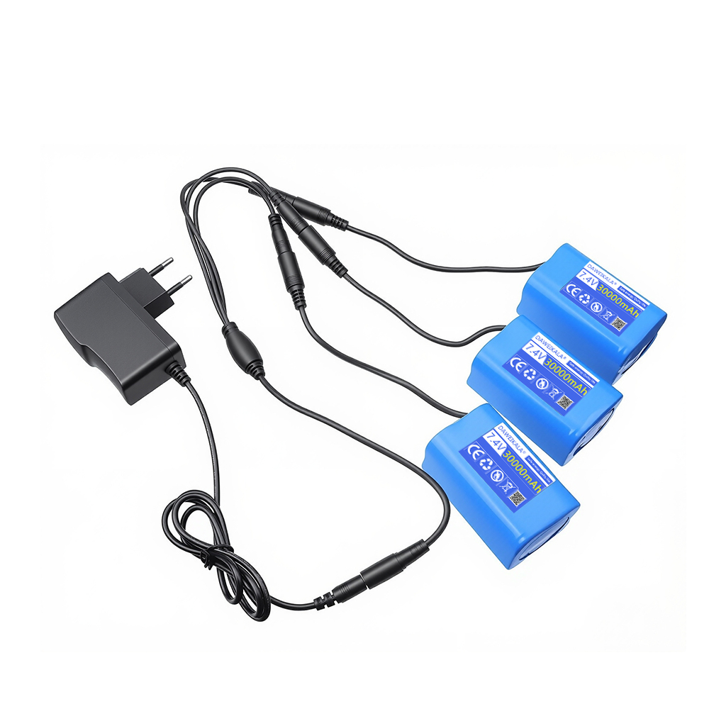 7.4V 30000mAh Battery with USB - Fish Finder Charger avaliação e preço