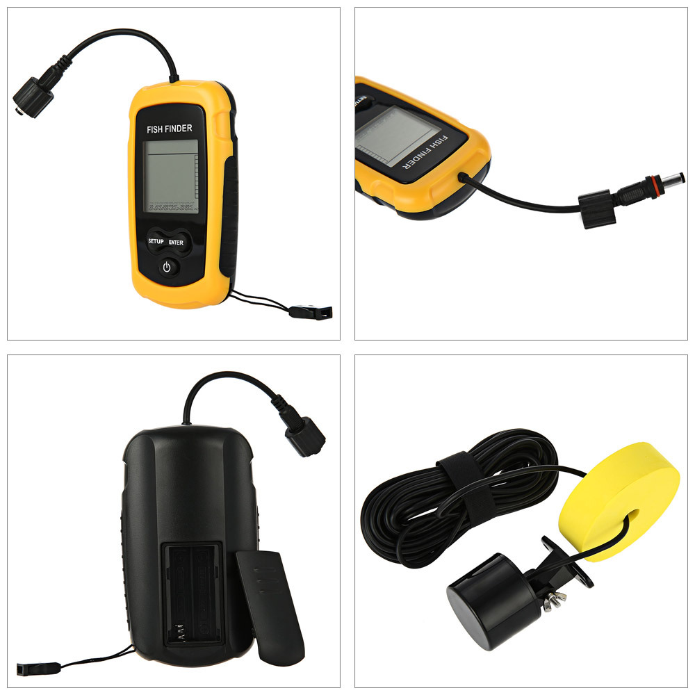 Alarm 100M Portable Sonar Fish - Fish Finder Transducer avaliação e preço