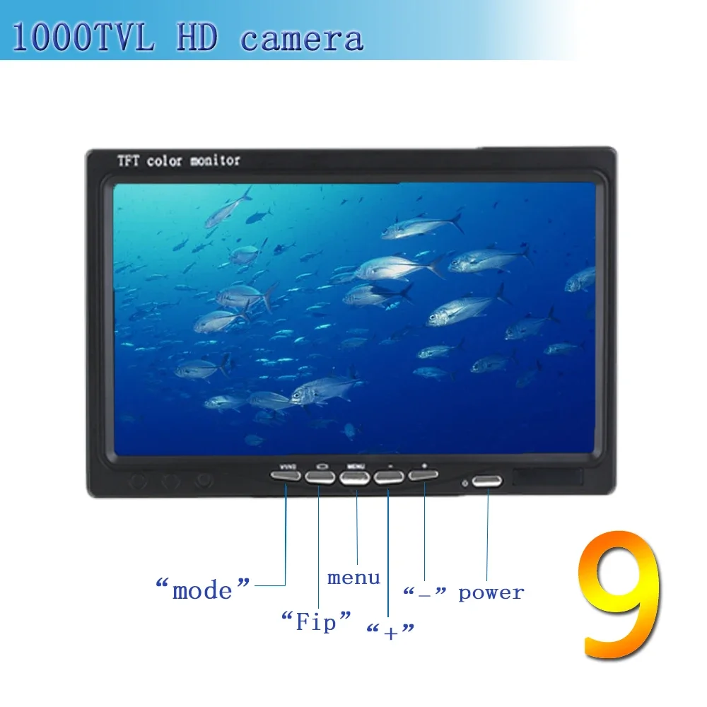 Fish finder F08A 9inch Underwa - Fishing Camera avaliação e preço