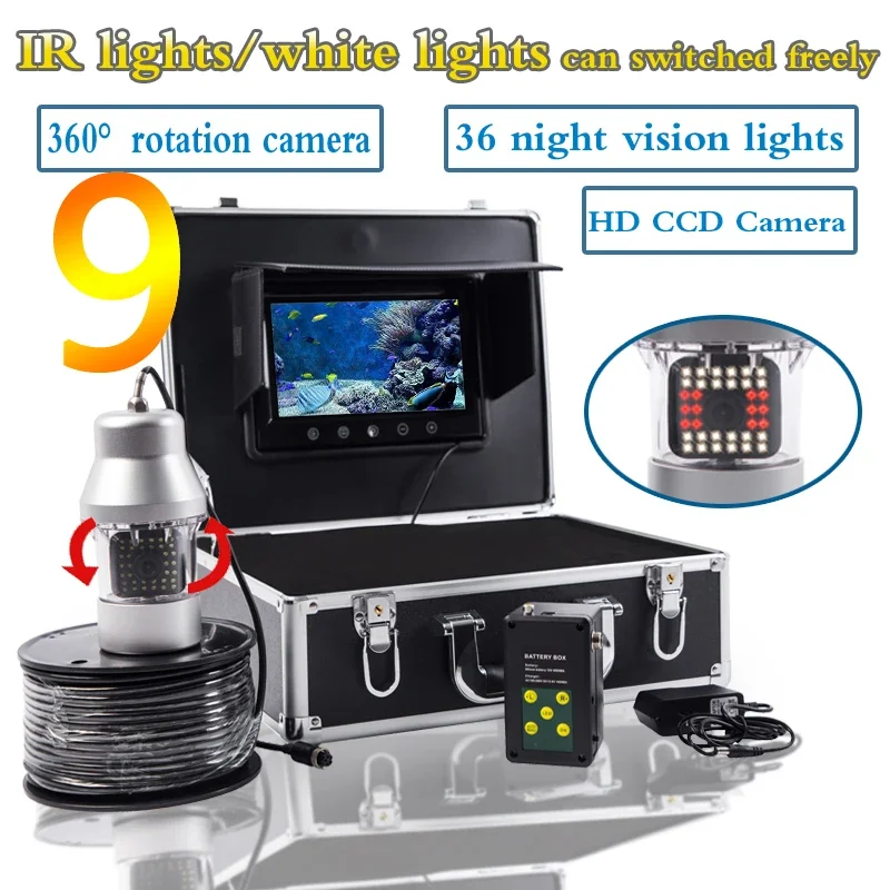 Fish finder F08A 9inch Underwa - Fishing Camera avaliação e preço