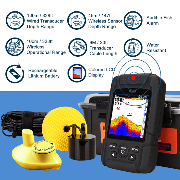 FF718LiC 2-in-1 LUCKY Fishfind - Fish Finder Cable avaliação e preço