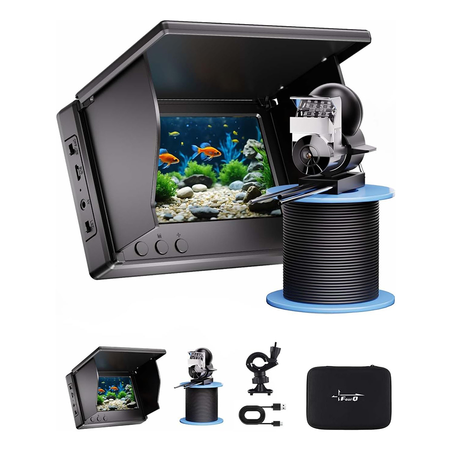 FOURQ Handheld 1080P 4.3'' LCD - Fish Finder Portable avaliação e preço