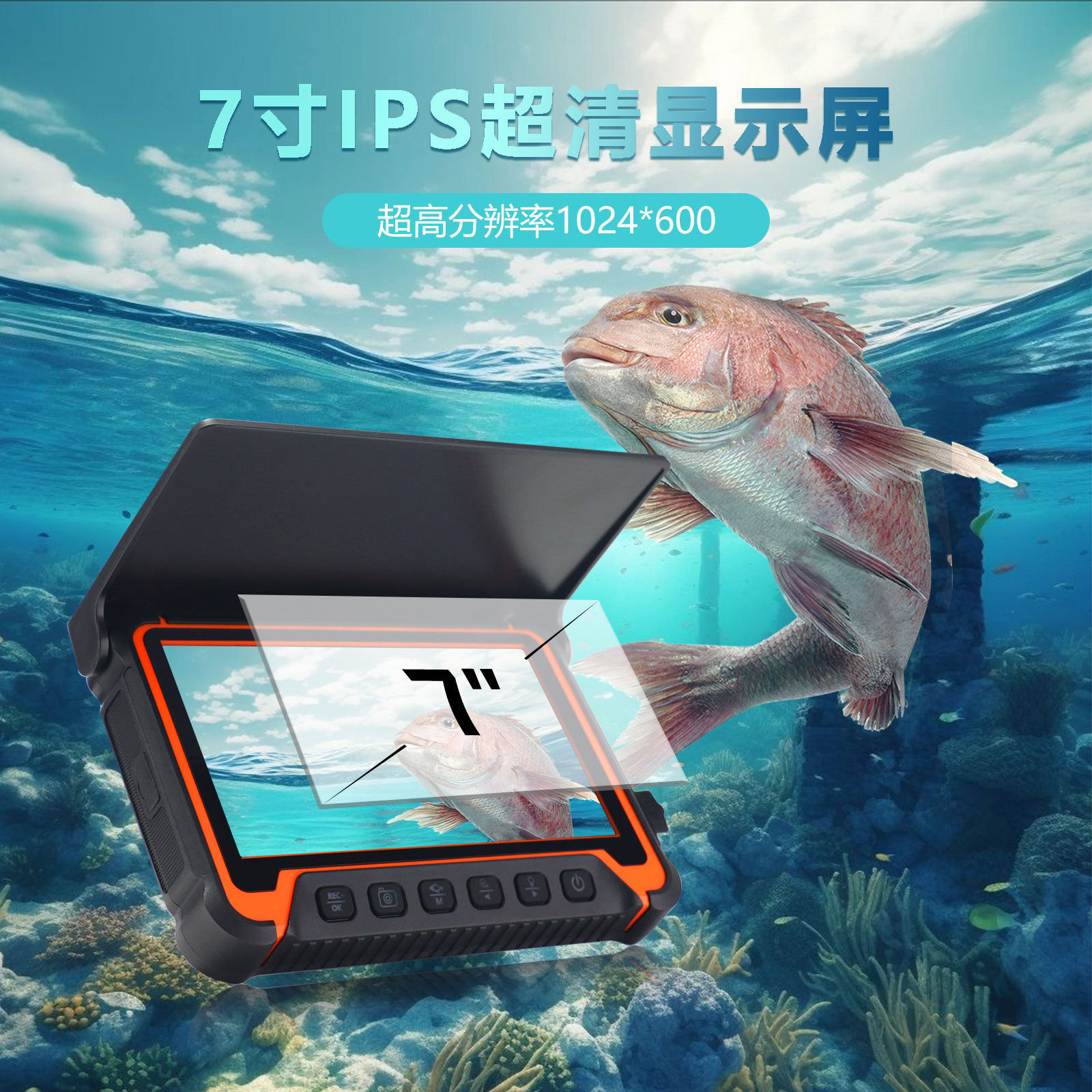 5Inch IPS Screen Underwater 15 - Fishing Camera avaliação e preço