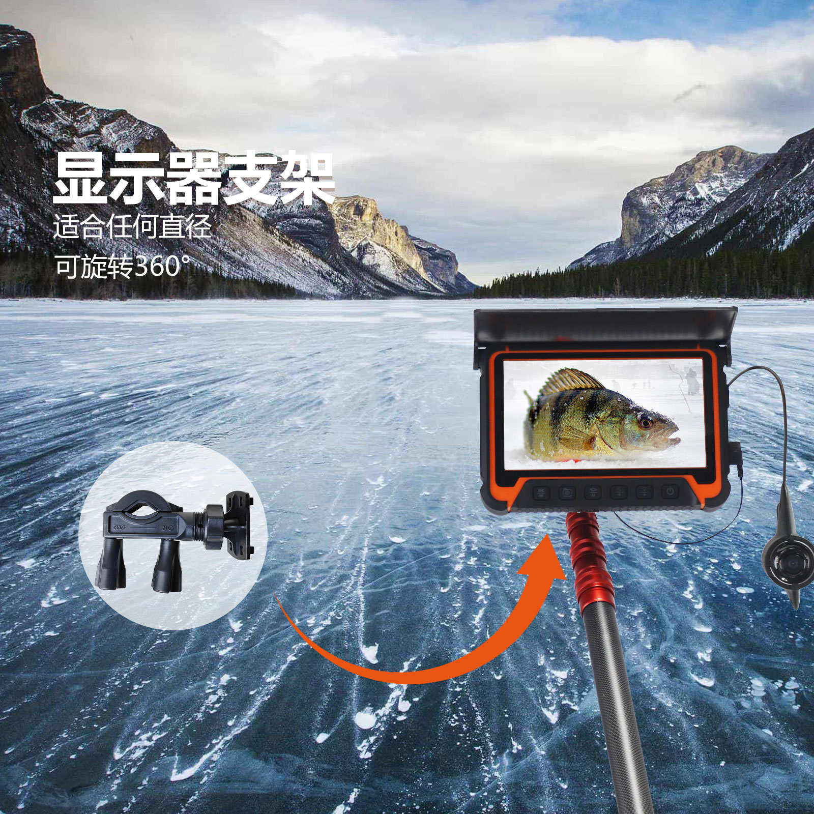 5Inch IPS Screen Underwater 15 - Fishing Camera avaliação e preço