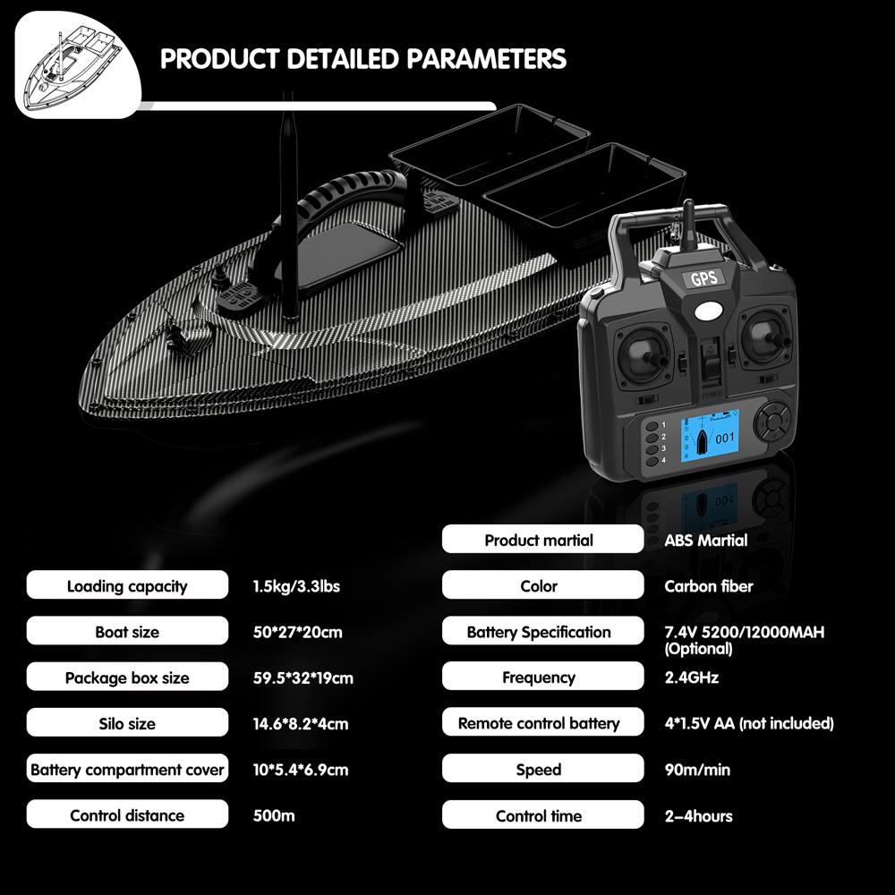 V070 12000mAh/5200mAh RC Bait  - Fishing Gps avaliação e preço