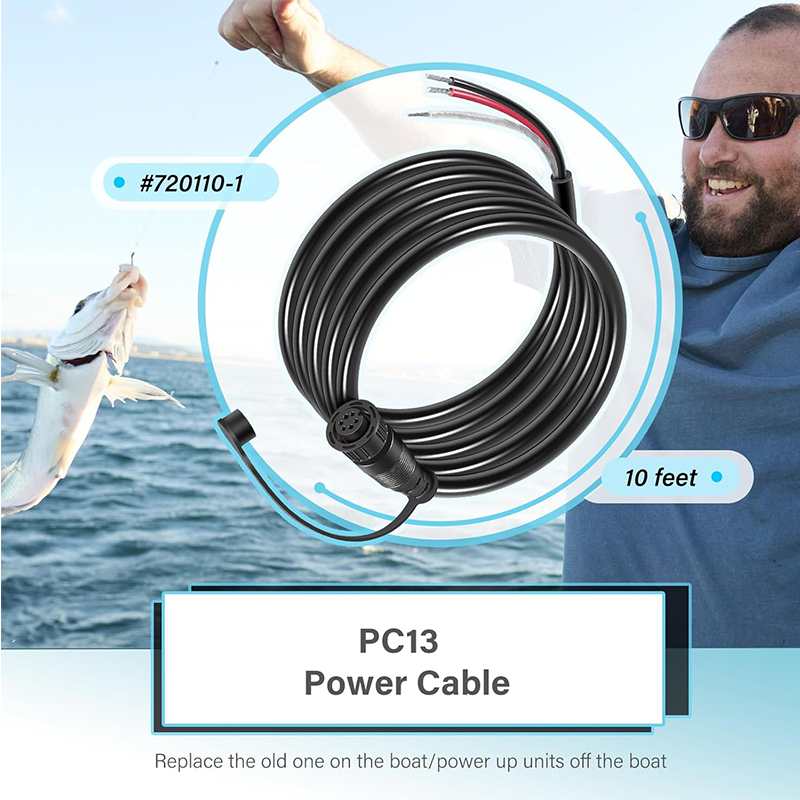 720110-1 PC13 Power Cable for  - Fish Finder Cable avaliação e preço