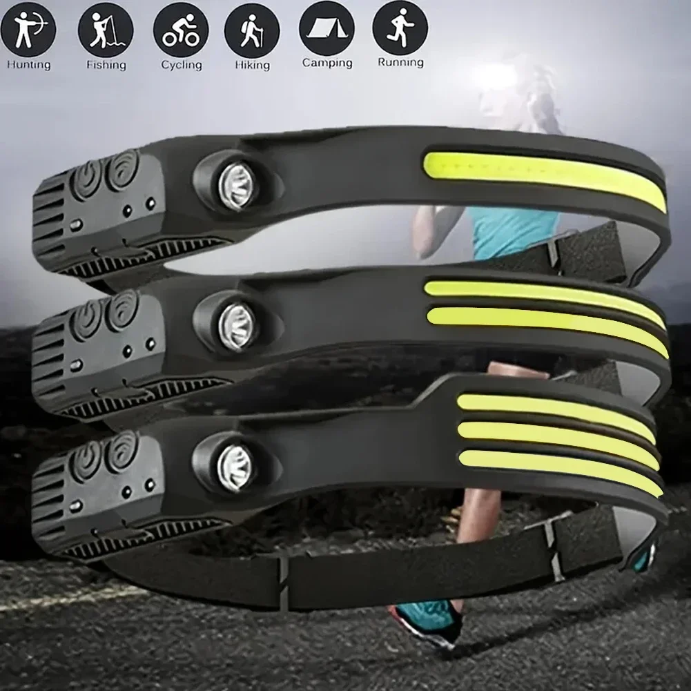 LED Sensor Headlamp USB Rechar - Fish Finder Battery avaliação e preço