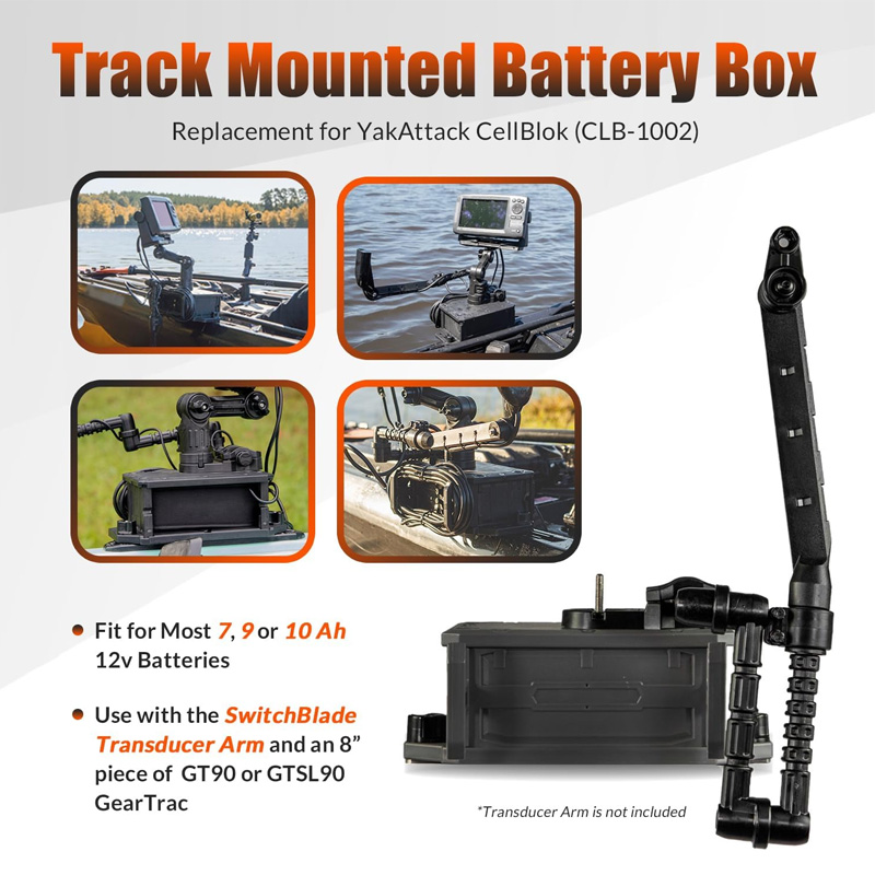 Track Mounted Battery Box for  - Fish Finder Transducer avaliação e preço
