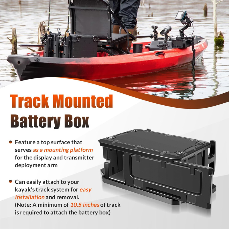 Track Mounted Battery Box for  - Fish Finder Transducer avaliação e preço