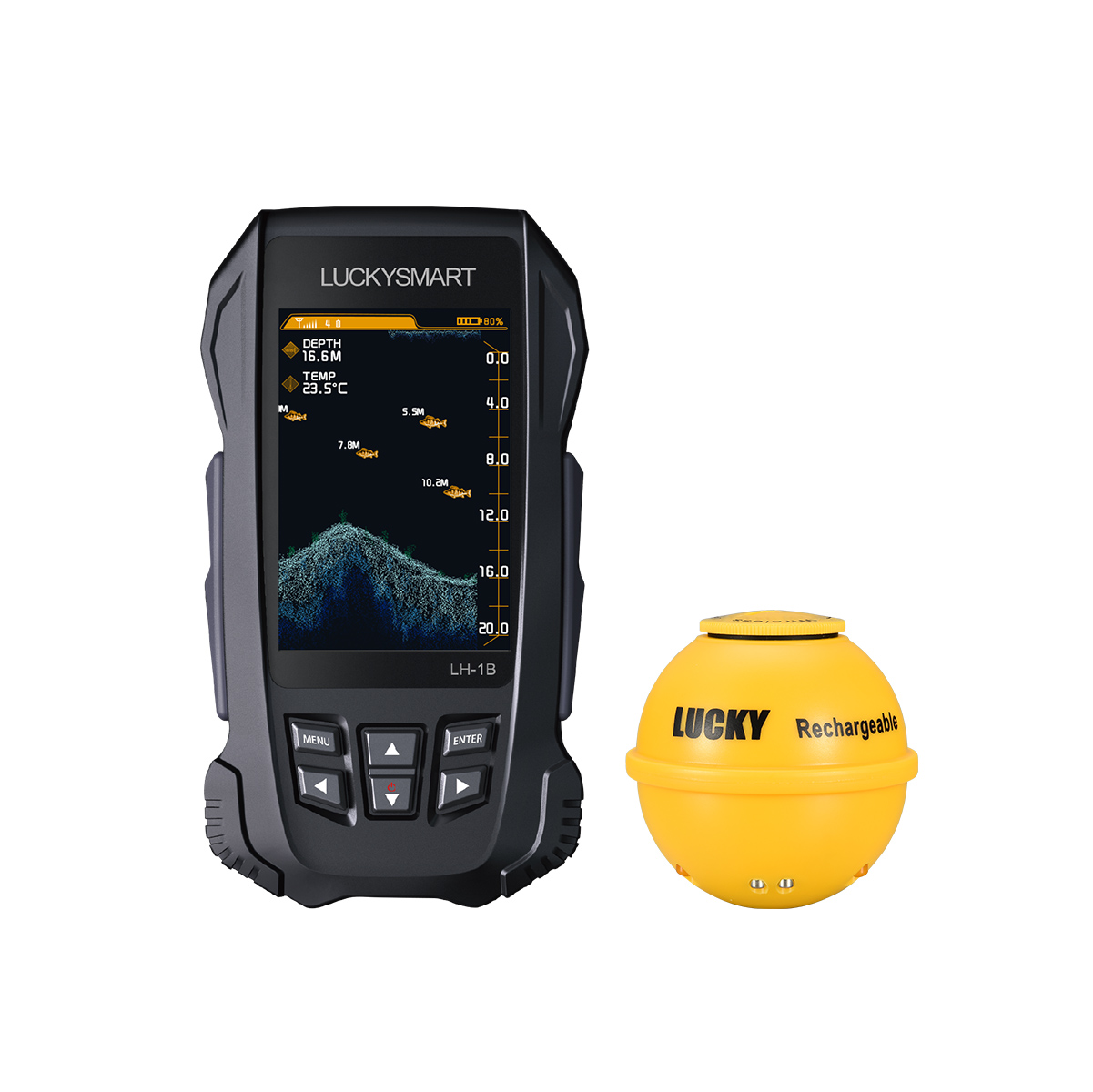 LUCKYSMART LH-1B Wireless Port - Fish Finder Portable avaliação e preço
