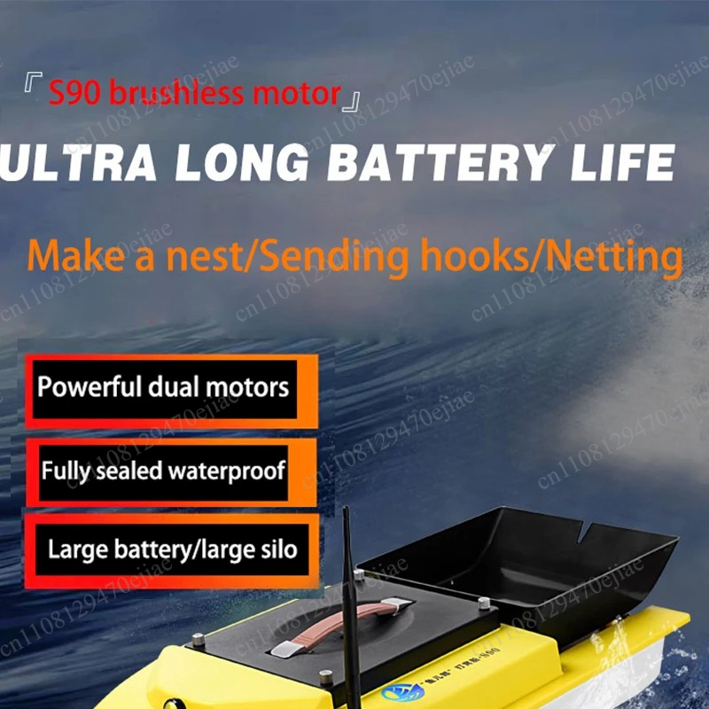S90 12V RC GPS Bait Boat - 600 - Fish Finder Gps avaliação e preço