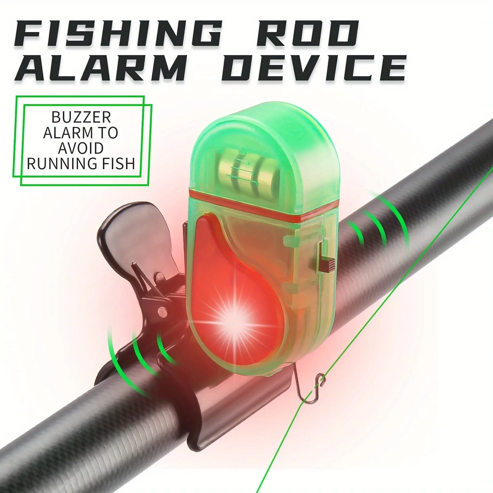 2PCS LED Fishing Bite Alarm, 2 - Bite Indicator avaliação e preço