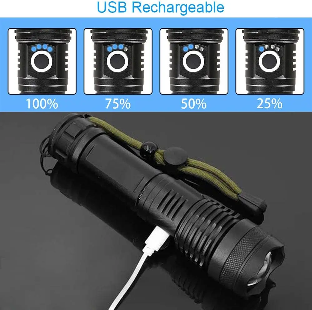 High Power LED Flashlight Rech - Fishing Light avaliação e preço